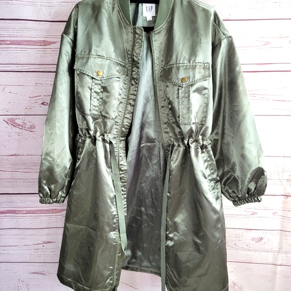 GAP Longine satin Utility Jacket S - Picture 3 of 13